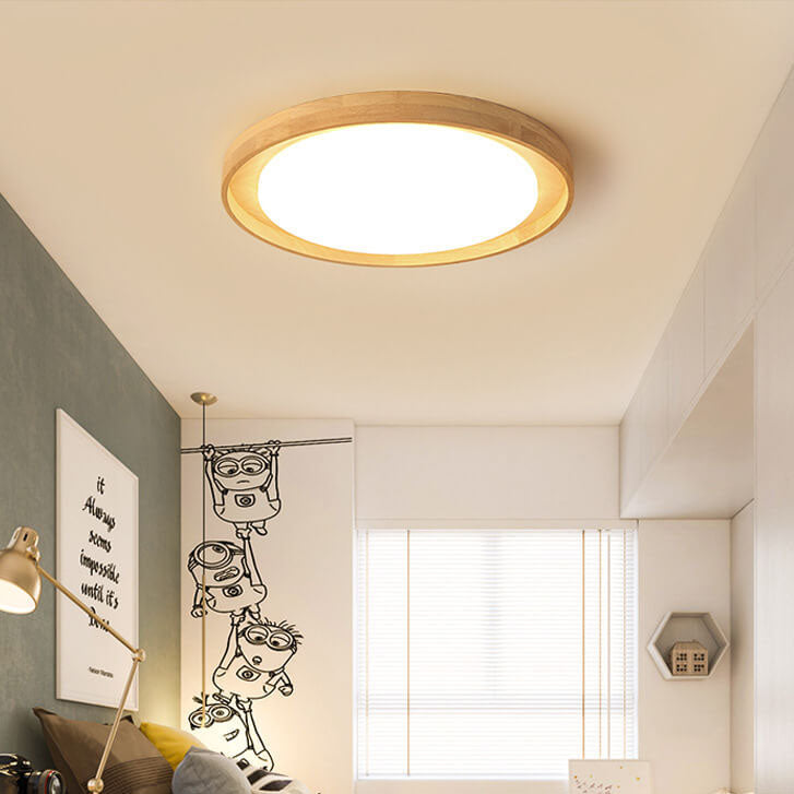 FantasiaLog Japanese Inspired LED Deckenleuchte | Minimalistisch | Warmes Licht | Dimmbar | Moderne Wohnzimmerbeleuchtung