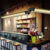 Lynteris Insel-Leuchte | Modernes Industrie-Design | Acryl & Metall | 1/2-flammig | Esszimmer-Beleuchtung