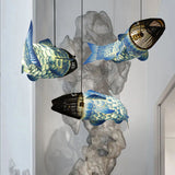 KoiLuxe Chandelier | Traditionelles chinesisches Design | Iron & PVC | Esszimmerbeleuchtung