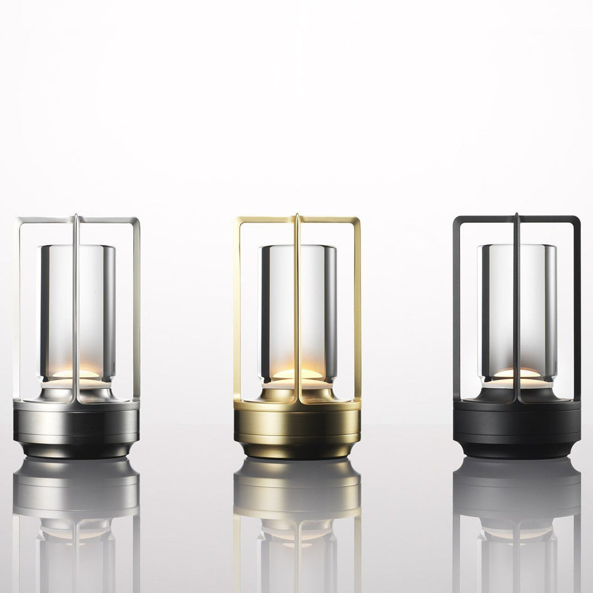 LumoEase Vintage Nachtlicht-Tischlampe | Aluminium & Acryl | USB-Aufladbar | Dimmbares LED-Licht | Nordic Design