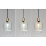 LustroLume Oval Glas Pendelleuchte | Nordic Design | Luxuriöse Beleuchtung | Stilvolle Raumgestaltung