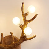 LumiStag Nordic Wandleuchte | Geweih-Design mit Glaskugeln | 6-flammig | Kreativer Baumzweig-Stil für Wohnzimmer & Flur
