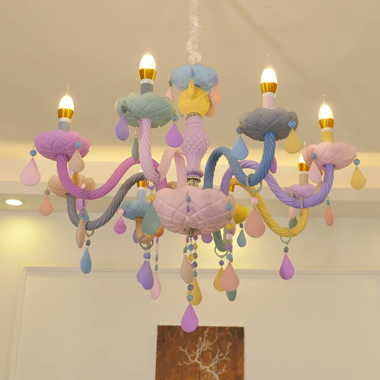 LumiÉtoile Kinder Kronleuchter | Moderner Candelabra-Stil | Kristallglas | 5-15 Lichter