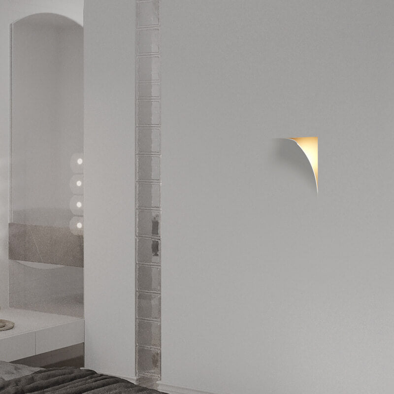 Quadrova Moderne Wandlampe | Quadratisches Flip-Flop Design | Eingebauter Gips | Wohnzimmerbeleuchtung