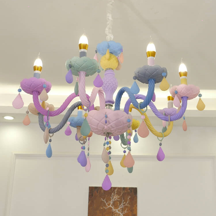 LumiÉtoile Kinder Kronleuchter | Moderner Candelabra-Stil | Kristallglas | 5-15 Lichter
