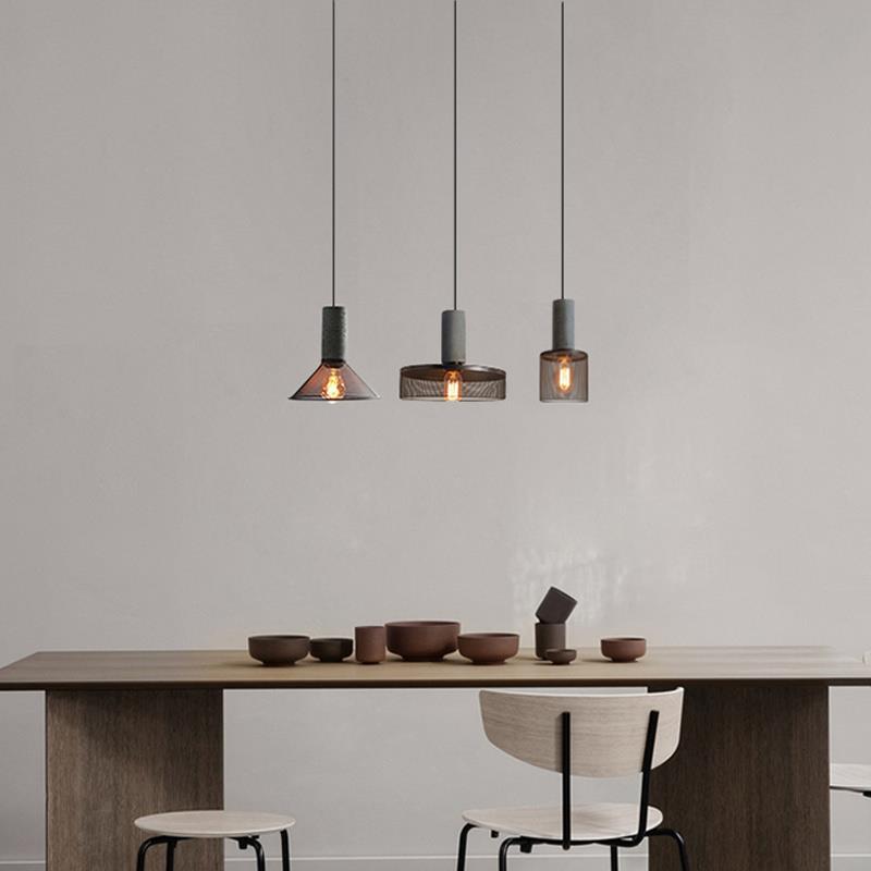 UrbanTaper Industrial Design Zement Pendelleuchte | Zylindrische Form | Moderner Look | Perfekt für Wohnzimmer