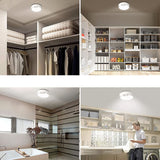 SenseLux Runde LED Deckenleuchte | Bewegungssensor | Weißes Licht | Batteriebetrieben & Wiederaufladbar