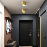 LumaBrass LED Deckenstrahler | Zylindrisches Design | Moderne Flush Mount Beleuchtung | Neutralweiß (4000K)