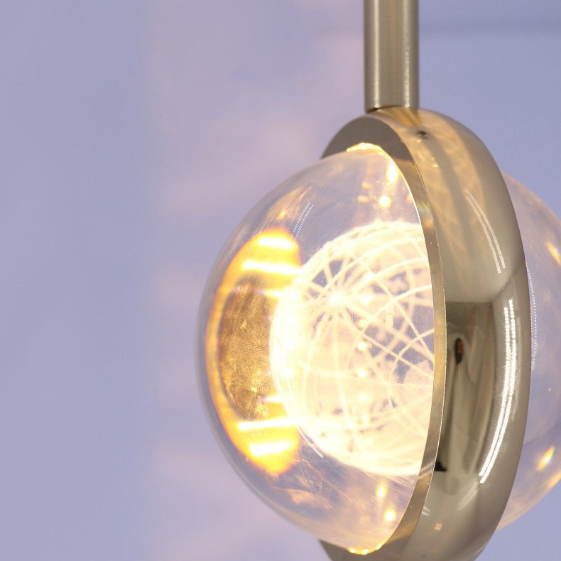 LuminSphere LED Pendelleuchte | Aluminium-Kristall-Design | Modern & Minimalistisch | Für Schlafzimmer & Esszimmer