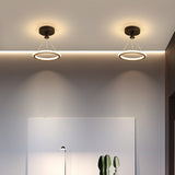 LumaRing Deckenleuchte im modernen Stil | Aluminium-Kreis-Design | LED Halbeinbau | Perfekt für Flur & Wohnzimmer