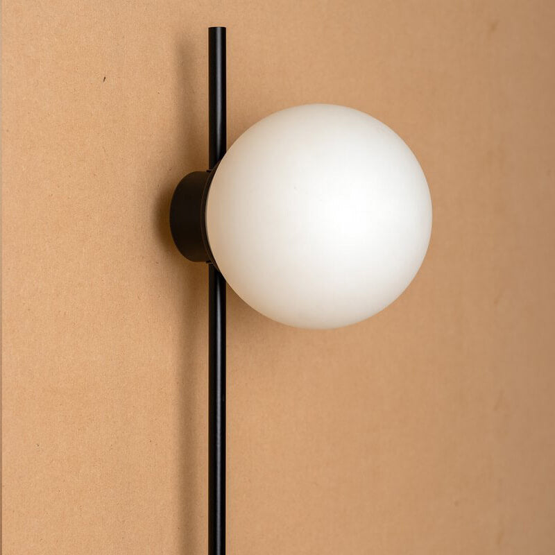 VertaGlow Minimalist Glas-Wandleuchte | Langer Arm | Modernes Design | Dimmbares Stimmungslicht | Perfekt für Wohnzimmer & Schlafzimmer