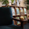 LumoEase Vintage Nachtlicht-Tischlampe | Aluminium & Acryl | USB-Aufladbar | Dimmbares LED-Licht | Nordic Design
