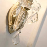 Glorianda Vintage Kristall-Wandlampe | Kerzenhalter-Design | 1-2-flammig | Europäischer Stil