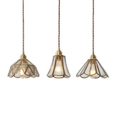 Geometra Vintage Pendelleuchte | Japanisches Design | Kupfer & Glas | Elegante Hängeleuchte