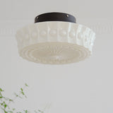 LumeStripes Vintage LED-Deckenleuchte | Jade-Glas | Französisches Design | Semi-Flush oder Hängelampe