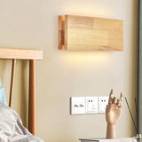 WabiLight Japanische Wabi-Sabi Holz-LED Wandlampe | Rechteckig oder Quadratisch | Warmes Ambiente