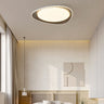 PebbleLuxe Minimalistische LED Deckenleuchte | Holzoptik | Flaches Design | Dimmbare Beleuchtung
