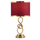 LuxeKnot Tischlampe | Modern Light Luxury | Stoffknotenring Design | 1-flammig