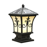 SolarLum Vintage LED Säulenleuchte | Wetterfest | Solar- und Strombetrieb | Dekorative Außenbeleuchtung