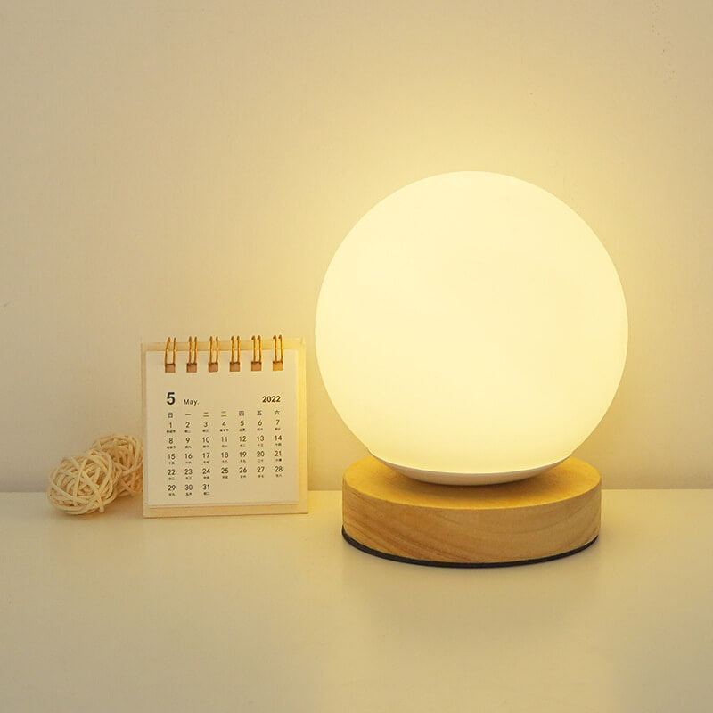 LumoAura USB LED Tischlampe | Wiederaufladbar | Warmes Licht | Minimalistisches Design für Zuhause