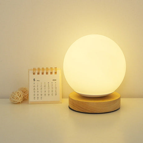 LumoAura USB LED Tischlampe | Wiederaufladbar | Warmes Licht | Minimalistisches Design für Zuhause