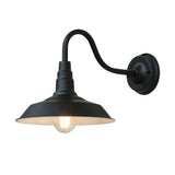 Noctura Classic Wandlampe | Vintage Design | Eisenrahmen mit Rundem Glasschirm | 1-Licht Esszimmerbeleuchtung