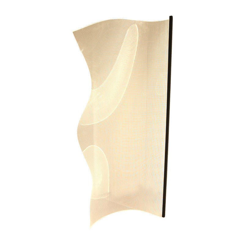 LumeCurve Stehlampe im Art-Deco-Stil | Unregelmäßige Form | Aluminium & Acryl | LED-Design für Wohnzimmer