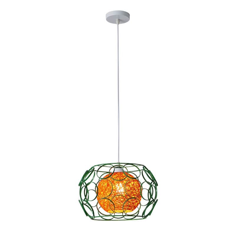 HempGlow Kreative Pendelleuchte aus Hanfgeflecht | Modernes Design | Einzigartiger Lichtakzent | Hängeleuchte für Zuhause
