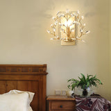 Luminis Wandleuchte | Luxus-Kristall-Design | Blattmotiv | 1-flammig & Modern