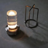 LumoEase Vintage Nachtlicht-Tischlampe | Aluminium & Acryl | USB-Aufladbar | Dimmbares LED-Licht | Nordic Design