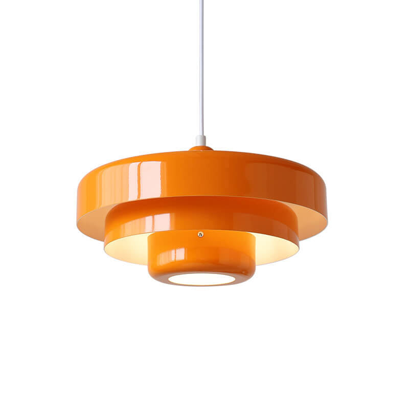 LayerLight Vintage Nordic Pendelleuchte | Mehrschichtiges Metall-Design | 1-flammige Hängelampe für Esszimmer & Küche