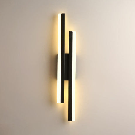 LuxLine Moderne LED Wandlampe | Minimalistisches Design | Eisen & Acryl | Dimmbares Licht