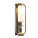 Luminaria Moderne Wandlampe | Kupfer & Glas | Chinesisches Design | Säulenring-Licht