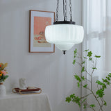 Creamora Pendelleuchte | Modernes Laternen-Design | Eisen & Glas | 3-flammige Beleuchtung für Wohnzimmer