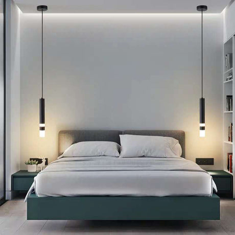 CylinGlow LED Pendelleuchte | Zylindrisches Aluminium-Design | Dimmbares Licht | Modern & Minimalistisch | Für Schlafzimmer & Wohnzimmer