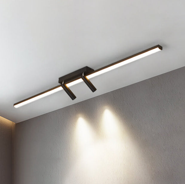 Linevo Minimalistische LED Deckenleuchte | Langstreifen-Design | Spotlight Beleuchtung | Energieeffizient & Modern