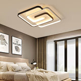 LumeoSquare LED Deckenleuchte | Modernes Aluminium Design | Semi-Flush Mount | Dimmbar | Quadratische Form