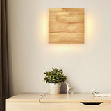WabiLight Japanische Wabi-Sabi Holz-LED Wandlampe | Rechteckig oder Quadratisch | Warmes Ambiente