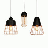 CageNova Geometrische Pendelleuchte | Nordic Design | Eisenkäfig | Einzigartige Beleuchtung