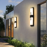 LumenEdge Außenwandleuchte | Minimalistisches Design | Edelstahl & Acryl | LED Wasserdicht