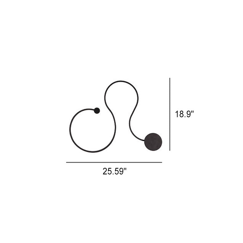 Serpenta Moderne LED Wandlampe | Aluminium | Geschwungenes Design | Dimmbar | Stilvolle Beleuchtung