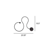 Serpenta Moderne LED Wandlampe | Aluminium | Geschwungenes Design | Dimmbar | Stilvolle Beleuchtung