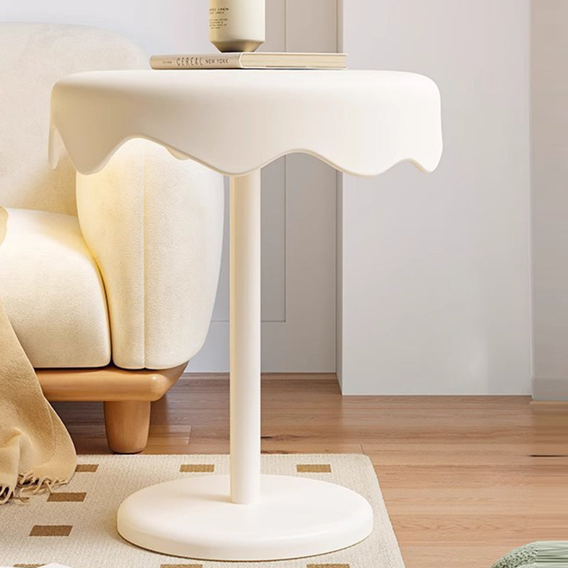 PolarNest Runder Beistelltisch | Eiscreme-Design | PP-Kunststoff & Stahl | Kreativ & Modern für Wohnzimmer