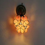Bloomvielle Europäische Vintage Tiffany Wandleuchte | Blumenförmiges Glas | 1-Licht Design | Elegante Wandbeleuchtung