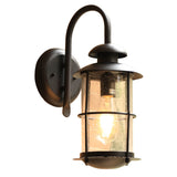 Aurovia Vintage Outdoor Wandleuchte | Wasserdicht | Eisen & Glas | 1-Licht Design | Ideal für Terrasse & Garten