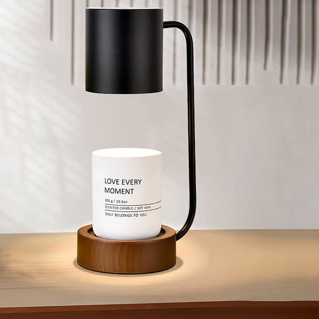 ShinaiGlow Holz-Tischlampe | Dimmbar | Timer-Funktion | Wachseffekt | Modernes Design