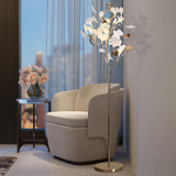GinkoLuxe Stehlampe | Nordisches Design | Dekorative Ginkgo-Blätter | 5-Licht Bodenlampe | Elegantes Wohnaccessoire