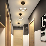 LumaRing Deckenleuchte im modernen Stil | Aluminium-Kreis-Design | LED Halbeinbau | Perfekt für Flur & Wohnzimmer