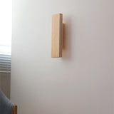 LumoLog Japanischer Minimalistischer Rotierender LED Wandstrahler | Holzoptik | Dimmbar | Modernes Design für Zuhause