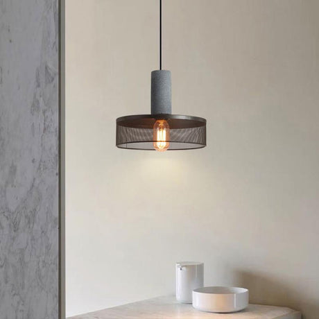 UrbanTaper Industrial Design Zement Pendelleuchte | Zylindrische Form | Moderner Look | Perfekt für Wohnzimmer